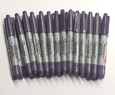 30ct Wholesale Bulk Sharpie Permanent Marker Lot Fine/Ultra TwinTip PURPLE 32001