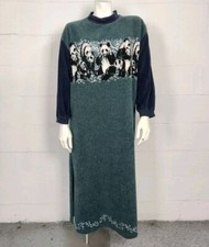 Kittens Brand Vintage Full Length Panda Nightgown M-L