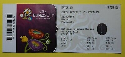 Portugal # Match 25 mint TICKET UEFA Euro 2012 Czech Republic Tschechien 