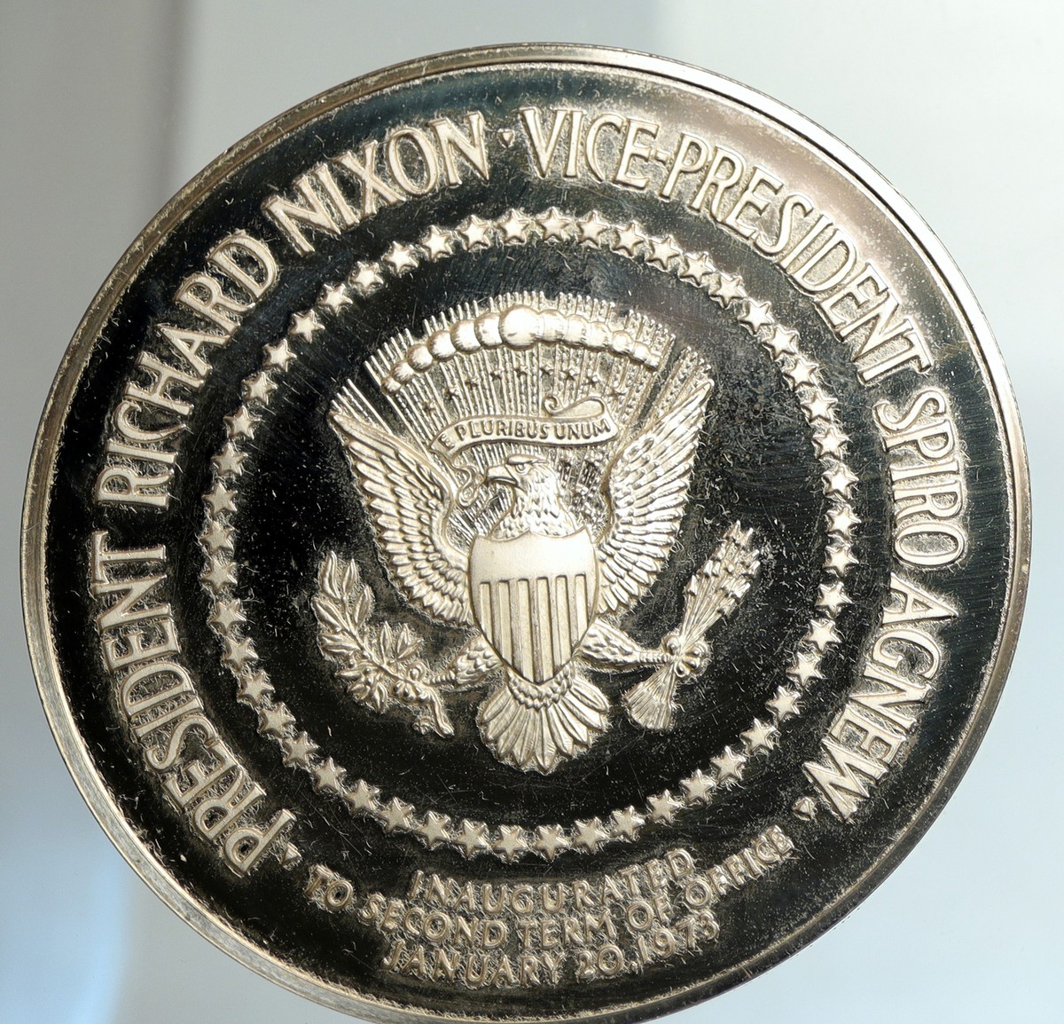 1973 US PRESIDENT Richard Nixon VP Agnew INAUGURATION Proof Silver