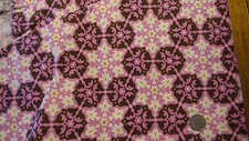 Cotton Fabric, DAISY CHAIN PINK/BROWN Medallions by Amy Butler 1 Yd/44"