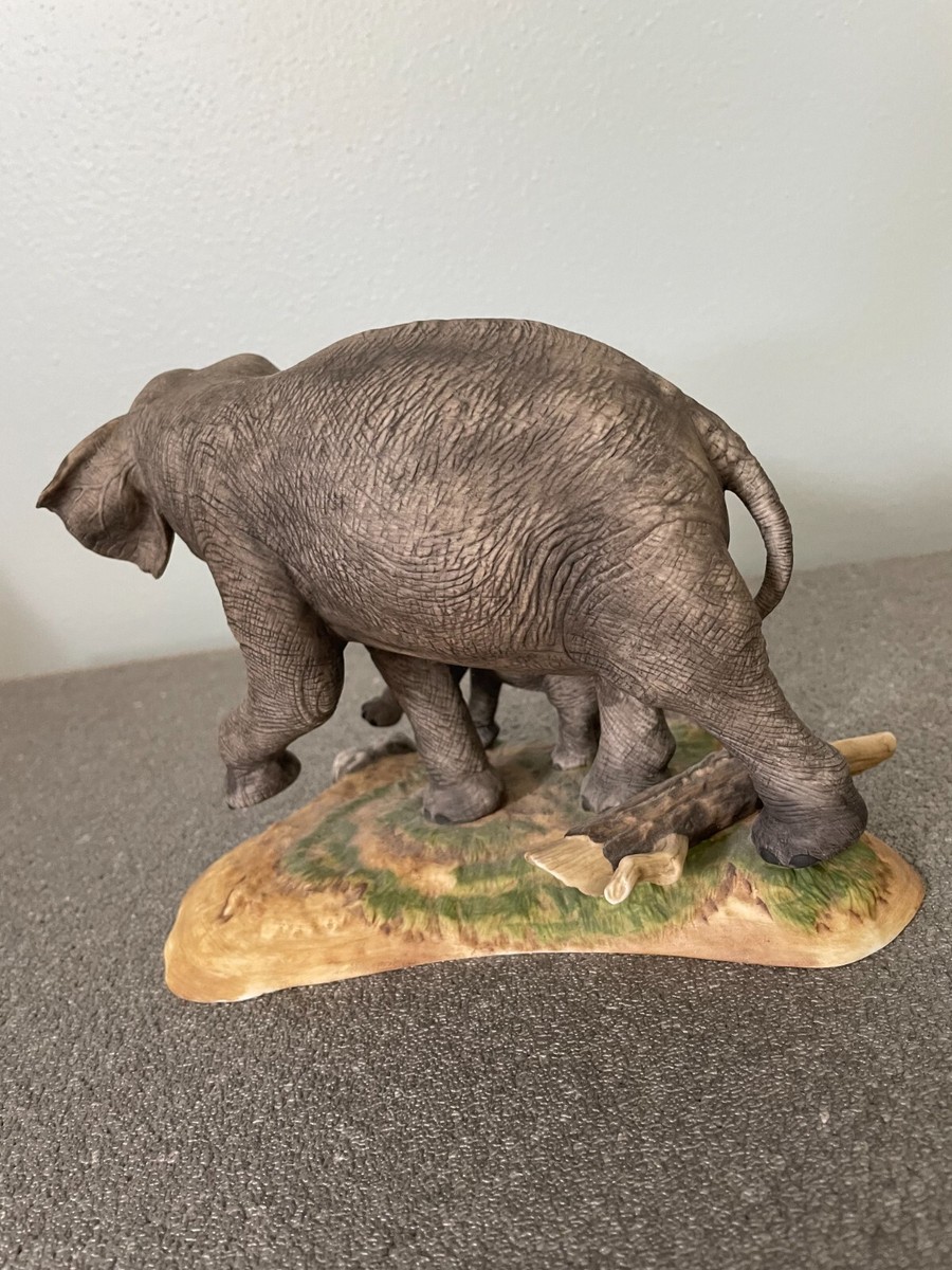 1985年　LENOX　7大陸の野生動物　アジア象の親子　陶器　置物　象 Complete set! Lenox Wildlife of the Seven Continents, 1988 | eBay