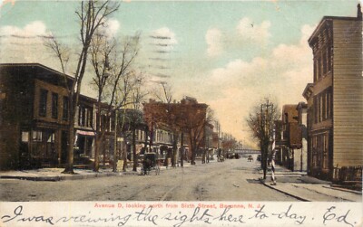 A View Of West First Street, Bergen Point, Bayonne, New Jersey NJ 1906