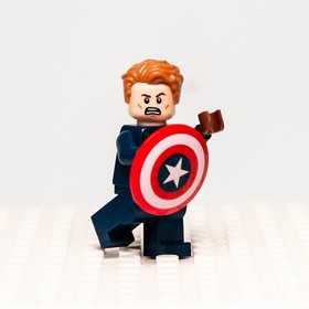 LEGO Minifigure Captain America - Detailed Suit (sh0264) Marvel 76047