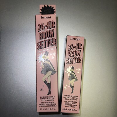 Benefit 24 Hour Brow Setter Invisible Shaping & Setting gel Full Size + Mini NEW