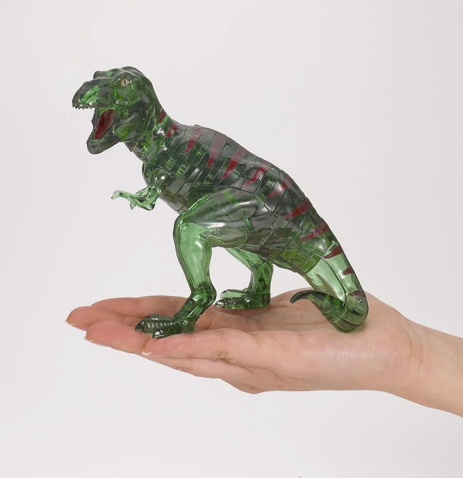 3D puzzle, 49 Piece Crystal Puzzle Tyrannosaurus T-REX Green (BEVERLY) - Image 2 of 4