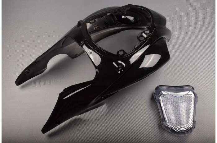 Carénage arrière noir avec feu clair pour Suzuki GSXR Hayabusa 1300