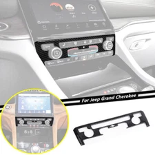 For 22-24 Jeep Grand Cherokee Carbon Fiber Interior Central A/C Panel Cover Trim