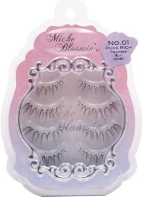 Miche Bloomin False eyelash No.01 Pure rich 4 pairs FroM Japan