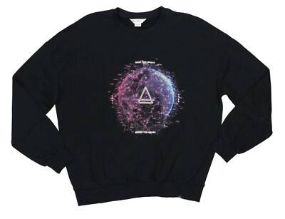 Eleven Paris Celestial Planet Print Crew Neck Pullover Men's Sweatshirt L NWT