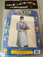 NEW in package 4 piece Rubie's adult doctor costume Halloween 13015
