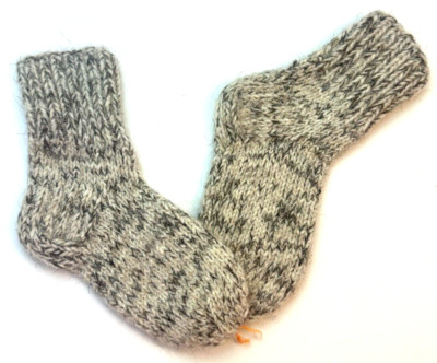 New Handmade 100% Wool Socks Outdoors Fishing Hiking Hunting Kids Size 1-3 Warm