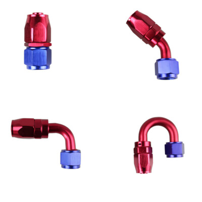 Aluminum Hose End Fitting Adapter Swivel & Push On Lock For Oil Fuel Hose Line