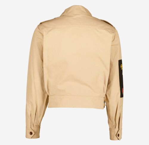 DOLCE GABBANA Mens Jacket Beige Bet it all short belted logo IT 50 L Large BNWT - Picture 4 of 24