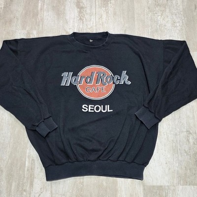 Vintage Hard Rock Cafe Seoul Pullover Sweatshirt 23.5' X 23