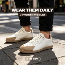 Men's Wide Toe Casual Shoes Leisure Sneakers Flat Sports Shoes Athletic Shoes
