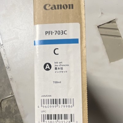 Canon PFI-703C Cyan Ink Cartridge 700ml for iPF810 iPF815 iPF820 iPF825
