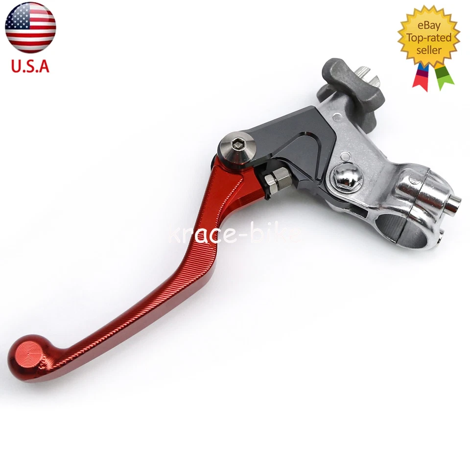 Para Yamaha WR400F WR426F YZ65 YZ80 YZ85 Rojo Embrague Palanca Percha Cable Manija CNC Foto 2 de 4