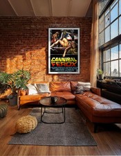 Image of Cannibal Ferox 1981 Italian exploitation film -Restored 27.2" x 41" US One Sheet