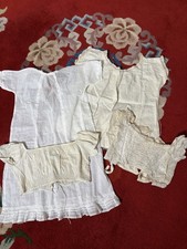 Antique Baby Or Doll Clothing Lot, Victorian Edwardian 4 PCs