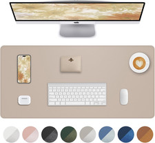 Non-Slip Desk Pad,Desk Mat,Large Mouse Pad,Office Desk Mat,Waterproof PU Leather