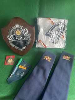 Guinness Harp and Kronenbourg Memorabilia Trophy Medal Ties Scarves