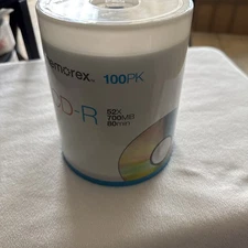 Memorex CD-R Digital Media 52X 700mb 80Min 100 Pack New Factory Sealed.
