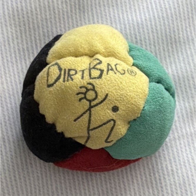 DirtBag Footbag Hacky Sack Small Multicolor Ball BRAND NEW