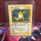 RAICHU Base Set HOLO 14/102 Raw Pictures Holograph Rare Pokemon TCG 1999 Vintage