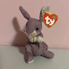 ty teenie beanie babies Springy the Lavender Bunny 5.5  Easter