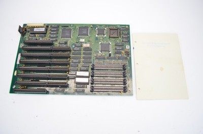 386 Unitron U-Tron Motherboard Intel NG80386SX-16 Mhz CPU 80386SX w/Manual!
