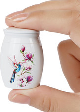 Mini Stainless Steel Keepsake Urn for Ashes, 1.57 Inch Small Memorial Urn 1