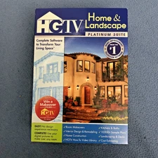 HGTV Home & Landscape Platinum Suite - for Home Makeovers & More 2 Disc CD-ROM
