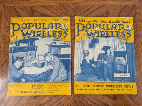 1922 Popular Wireless Weekly Magazine Issues 3 & 4