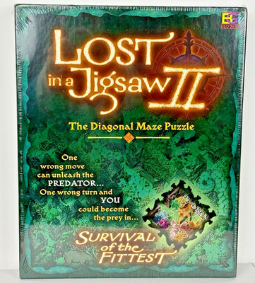 Lost in a Jigsaw II - Survival of the Fittest - Diagonal Maze Puzzle NEW
