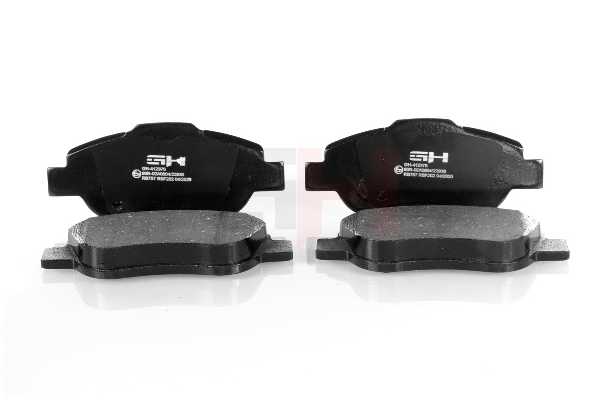 2x ✅Fits AUTO-GH GH-412375 HAM PADS. REAR FIAT PANDA (169) 09.2003-  ⭐UK Seller⭐