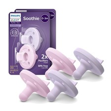 Soothie Silicone Pacifiers for Newborns - Bonding Finger Design Safety Assured