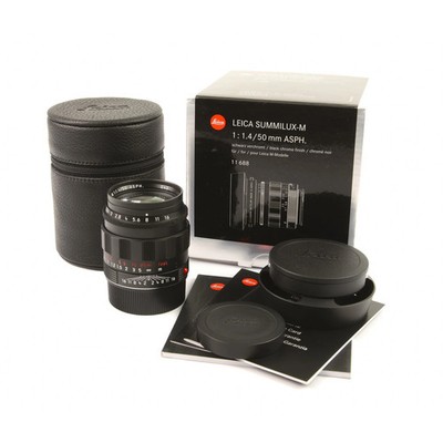 LEICA 50MM F1.4 SUMMILUX-M ASPH LIMITED EDITION BLACK CHROME + BOX
