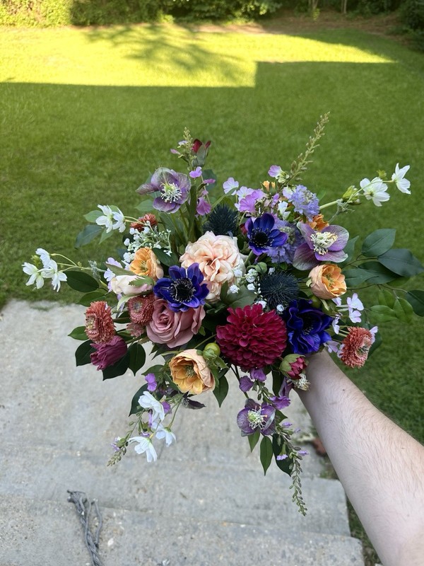 Faux Wedding Florals- 12 Centerpieces & 5 Bridesmaid Bouquets