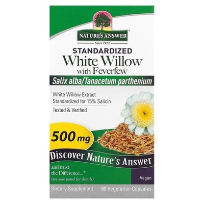 Natures Answer White Willow with Feverfew - 60 vcaps (349,83 EUR/kg)