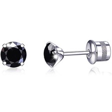 Titanium Earrings, Hypoallergenic G23 Implant Grade 20G Titanium Screw Back Stud