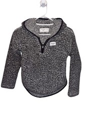 Abercrombie Kids Sz9-10 Gray Sherpa 1/4 Zip Outerwear Lightweight