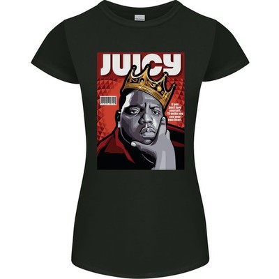 Saftig Rap Musik Hip Hop Rapper Damen Petite Schnitt T-Shirt