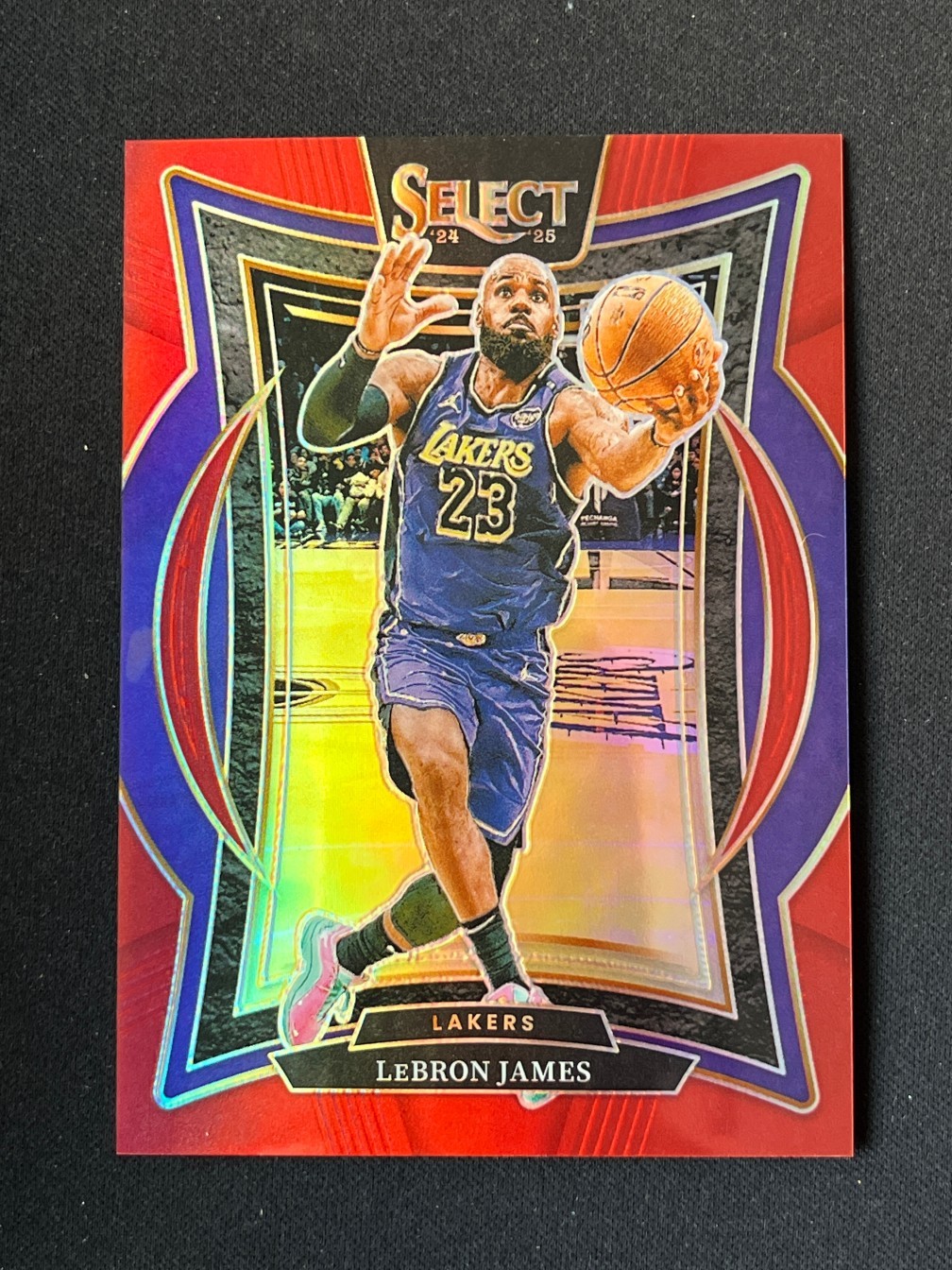 LeBron James 2024-25 Panini Select Concourse Red /199 #54