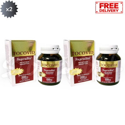 2x TOCOVID Suprabio 200mg (30'S) Palm Vitamiin E Antioxidant