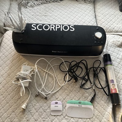 Cricut Explore Air 2 Cutting Machine Bundle Tools Cables SportFlex Iron-On