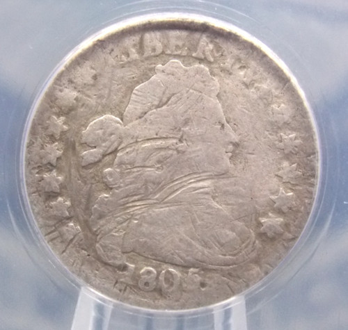 1805 Draped BUST Silver Dime *5 BERRIES* JR-1 10c ANACS AG3 Details #421 ECC&C