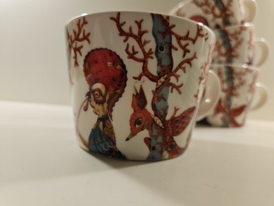 2 tl Iittala Tanssi  Kaffeetassen mit Unterteller wie neu 