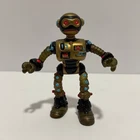 VTG 1990 TMNT Fugitoid Action Figure Playmates Toys Gold Robot Mirage Studios
