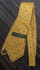 Lauren Ralph Lauren Neck Tie Men’s 100% Silk Yellow Geometric Hand Made NWT USA